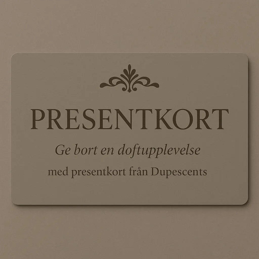Presentkort på dupescents - Dupescents.se