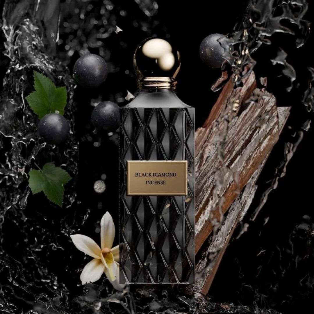 Ibrahim Al Qurashi Black Diamond Incense 150ml Eau De Parfum