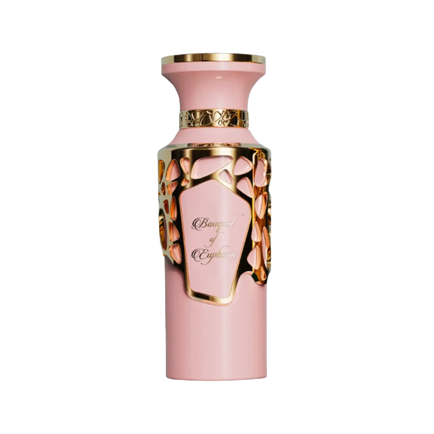 BUNDLE damparfym med vacker rosa flaska och guldiga dekorationer från Fragrance World