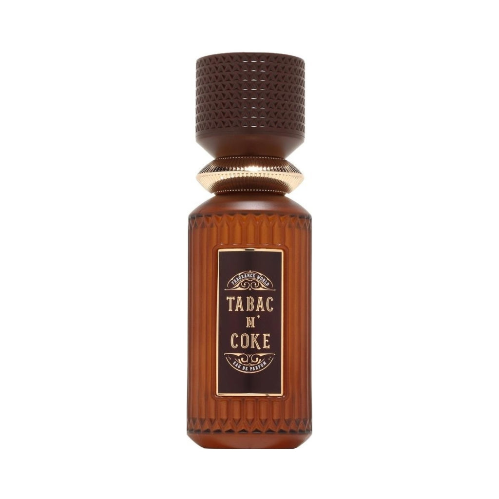 Herrparfym Fragrance World Tabac n Coke i stilren flaska med exotisk tobaksdoft