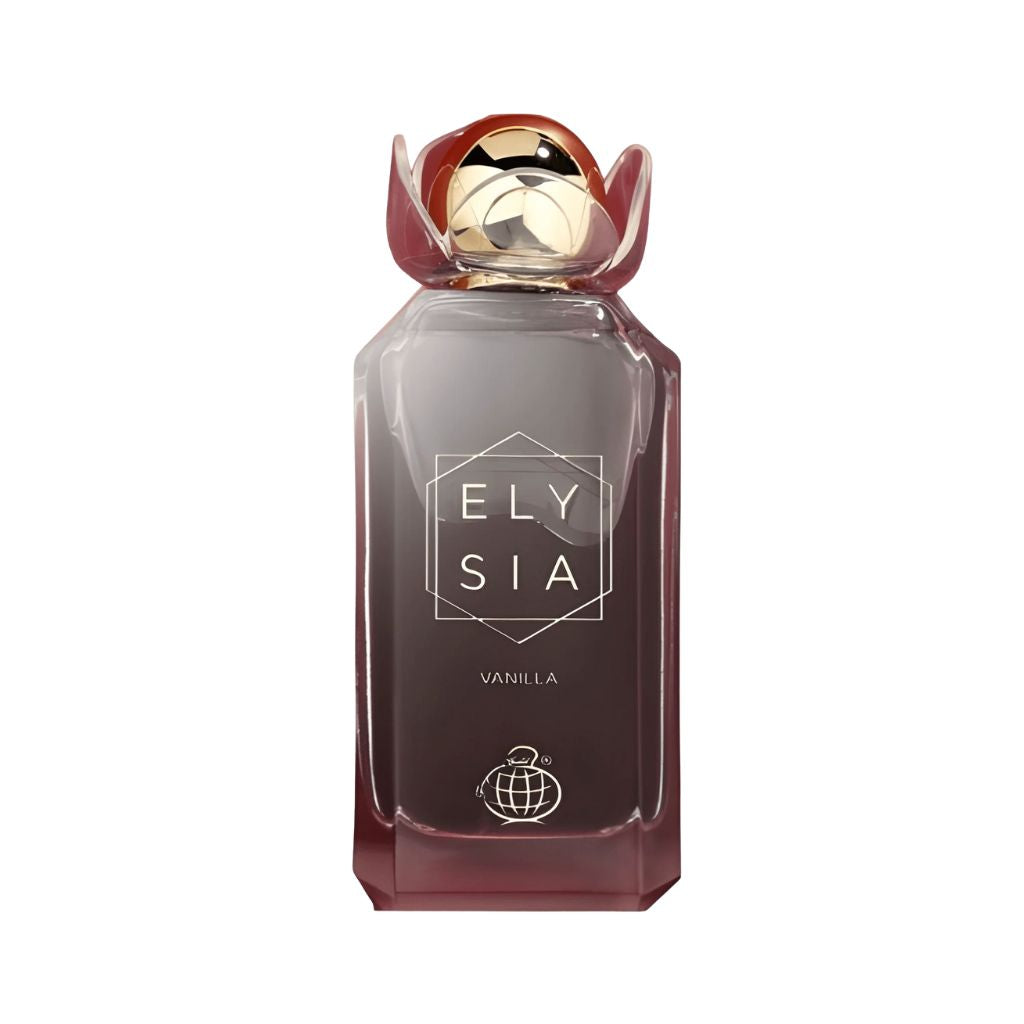 Fragrance World Elysia Vanilla damparfymflaska med elegant design och vaniljdofter