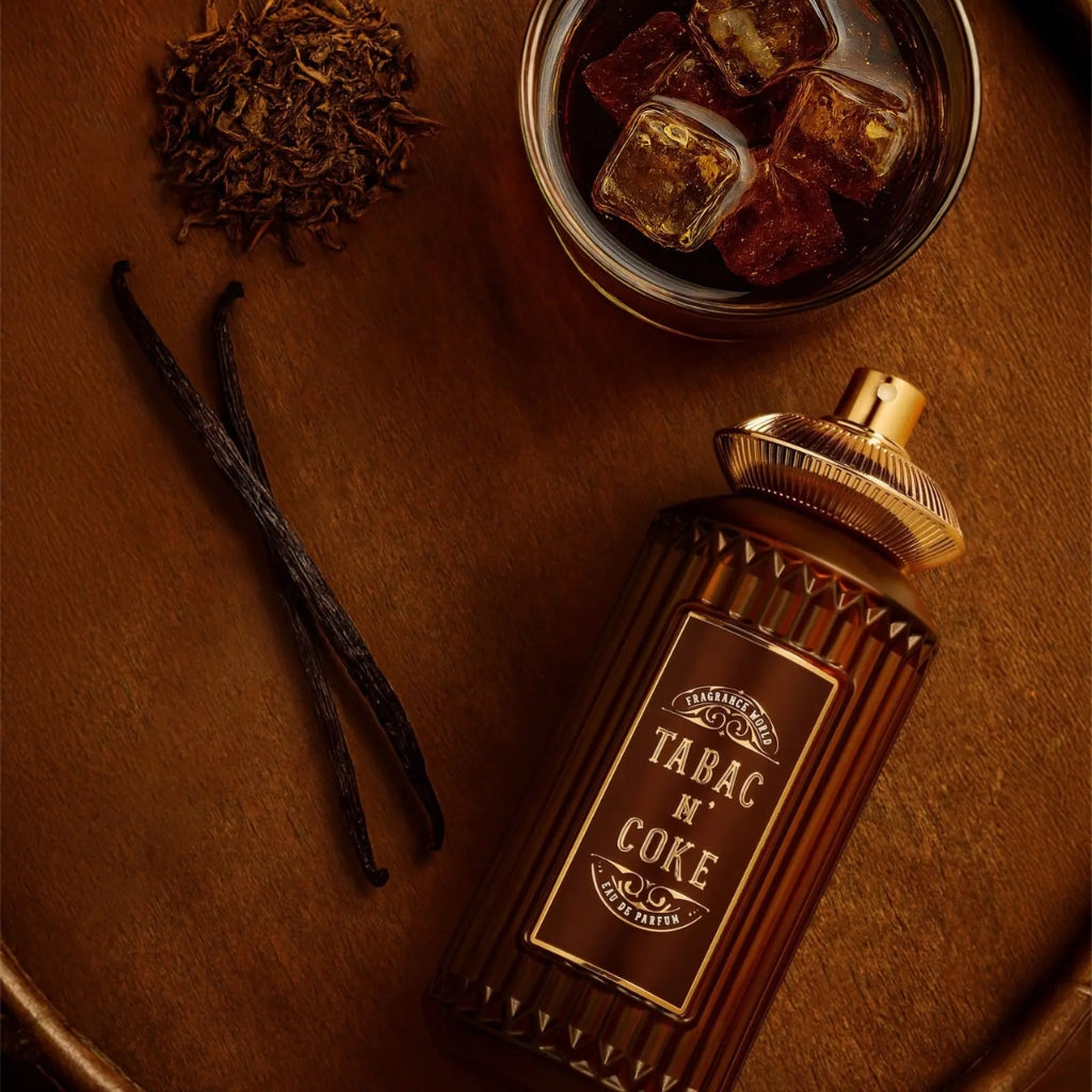 Fragrance World Tabac n Coke herrparfym med dofter av tobak, vanilj och inslag av cola