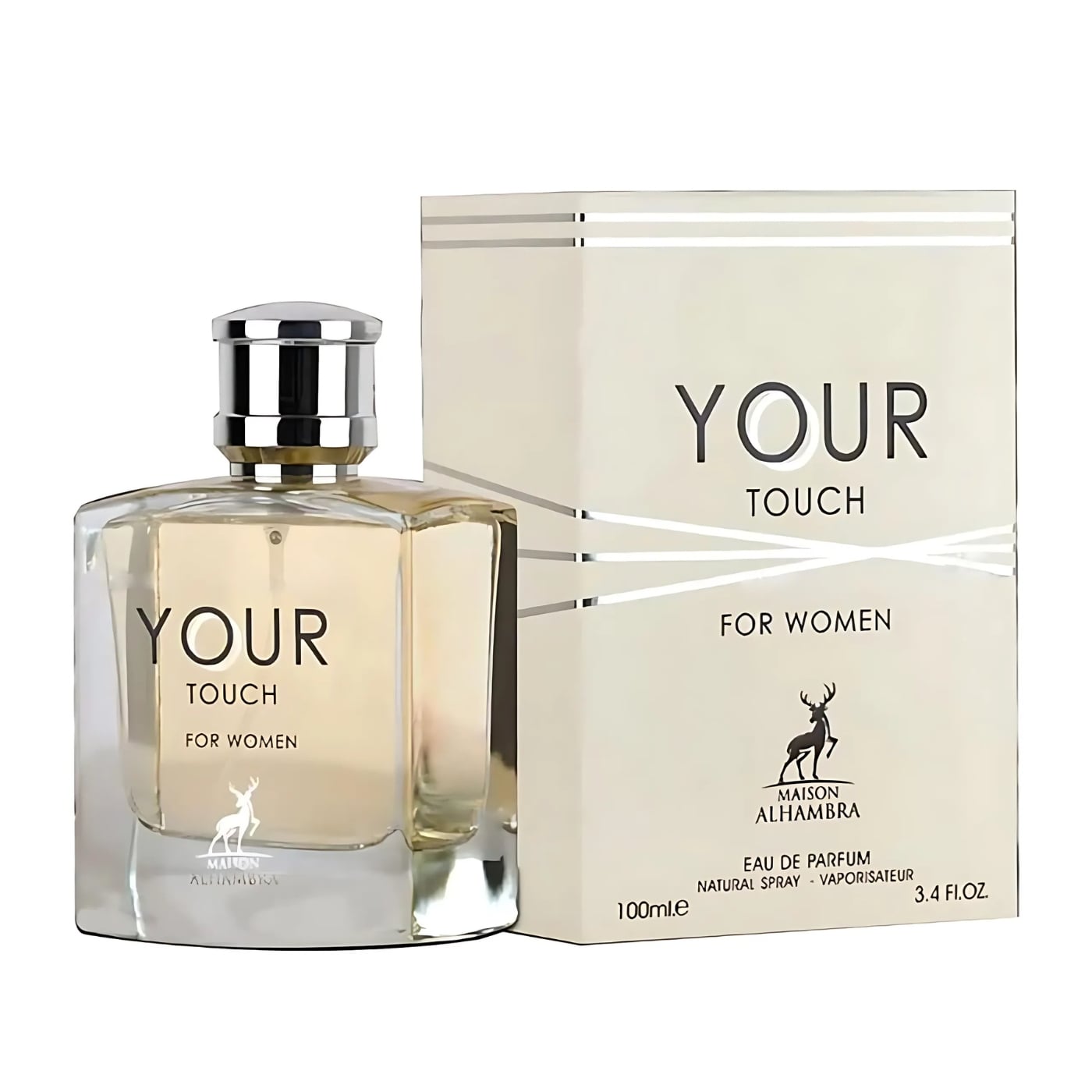 Damparfym Your Touch av Maison Alhambra i 100 ml med elegant förpackning för kvinnor