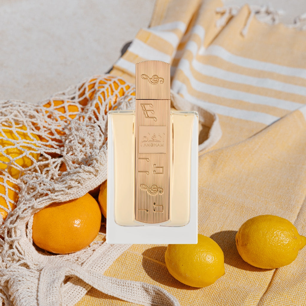 TESTKIT SUMMERVIBE DAM parfymtester med frisk citrusdoft i elegant flaska på en ljus bakgrund
