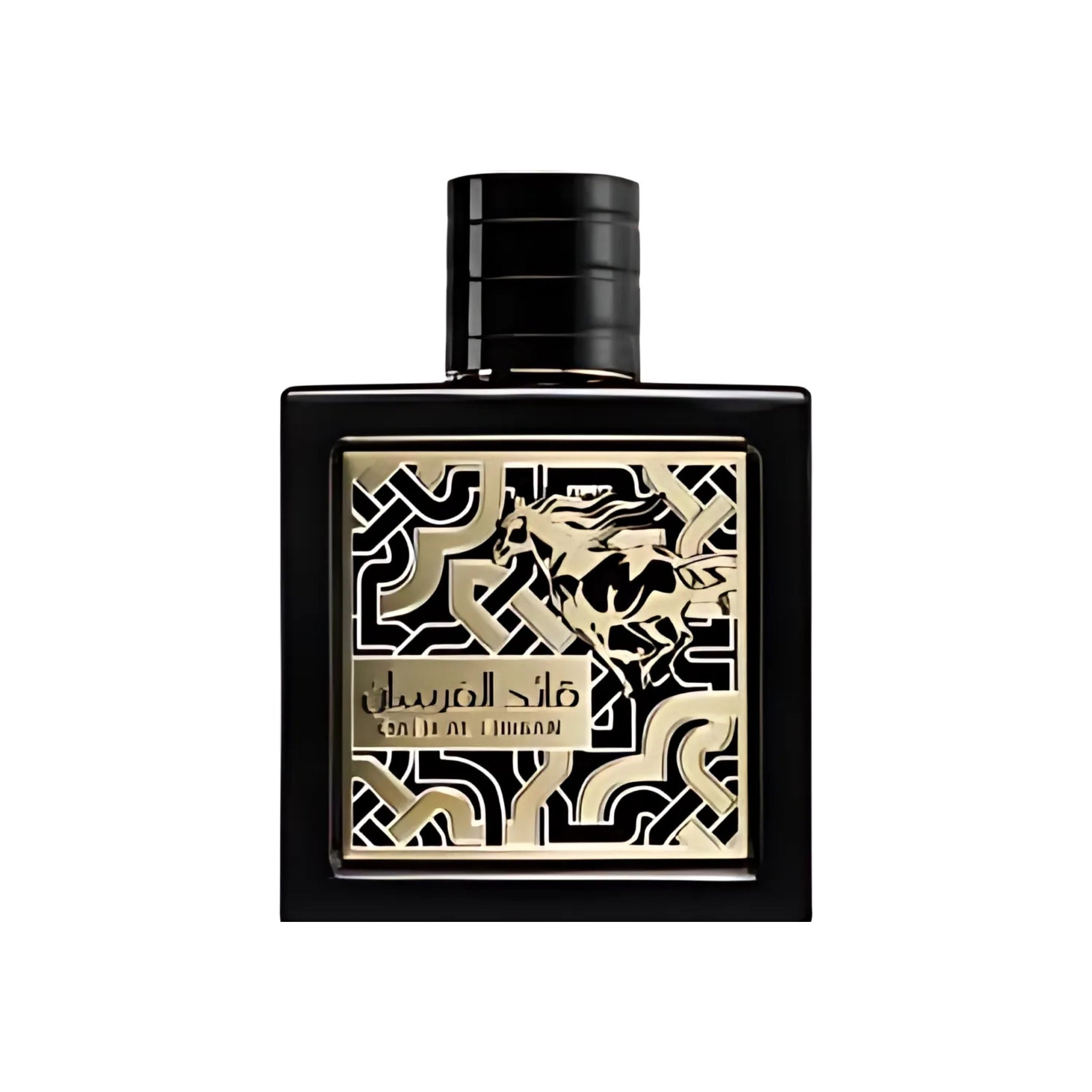 Tolkning av Nishane Hacivat Herrparfym Qaed Al Fursan i elegant svart flaska